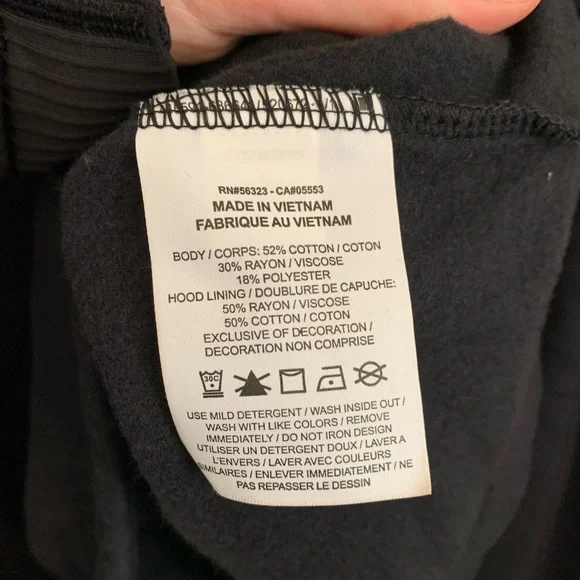 Nike Women’s Icon Clash Funnel Neck hoodie black metallic logo size large - Picture 4 of 5